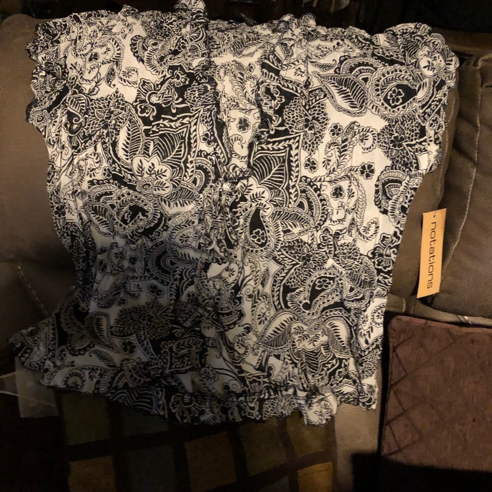 Over lap blouse